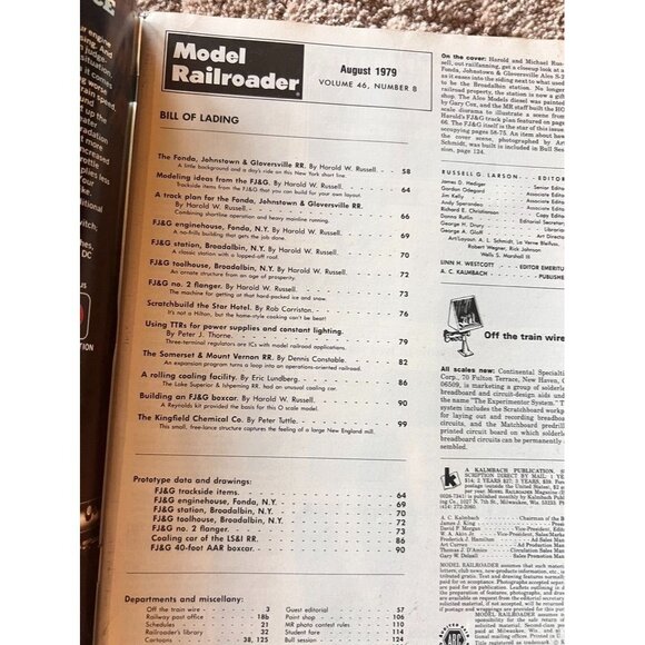Vintage Model Railroader Magazines Lot of 6 Issues APR JUL AUG SEP OCT DEC 1979 - Picture 7 of 13